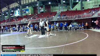 155 lbs Round 2 (8 Team) - Joselyn Strickland, Kearney Girls vs Alexandra Grow, Papillion-La Vista South Girls