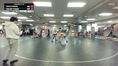 132 lbs 2nd Place Match - Justus Briggs, Fighting Squirrels Wrestling Club vs Vincent Torrez, Fighting Squirrels Wrestling Club