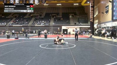 165 lbs Quarterfinal - Max Norman, Brown vs Evan Maag, George Mason University