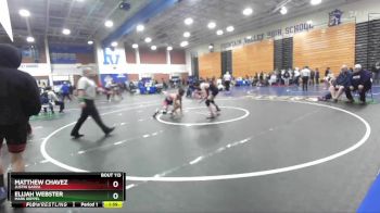 126 lbs Champ. Round 1 - Elijah Webster, Mark Keppel vs Matthew Chavez, Justin Garza
