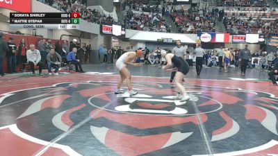 G - 155 lbs Cons. Semi - Mattie Stepan, Butte (Girls) vs Soraya Shirley, Billings Senior High School (Girls)