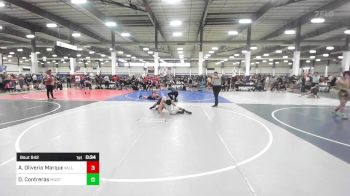 123 lbs 3rd Place - Adrian Oliverio Marquez, Valley Vipers vs Dariel Contreras, Mustang WC