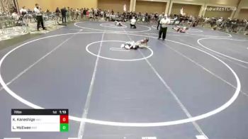 72 lbs Rr Rnd 4 - Killian Kaneshige, Valiant College Prep vs Lazarus McEwen, Mat Demon WC