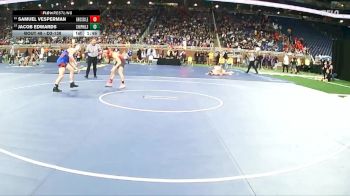 D3-138 lbs Champ. Round 1 - Jacob Edwards, Chippewa Hills HS vs Samuel Vesperman, Grosse Ile