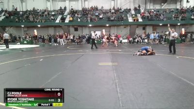 149 lbs Cons. Round 4 - Ryder Yoshitake, Spartan Combat RTC vs Cj Poole, Grand Valley State