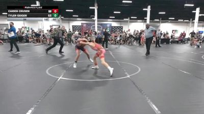 84 lbs Round 1 (6 Team) - Caiden Crusen, Mat Warriors vs Tyler Geiger, NJ Squeeze