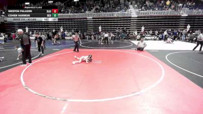 62 lbs Consolation - Weston Paladini, Black Fox Wrestling Academy vs Cohen Harmon, Dickinson WC