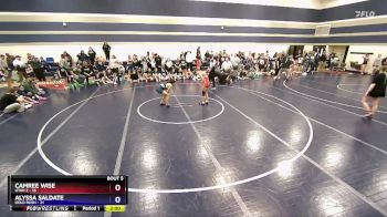 102 lbs Round 2 (6 Team) - Camree Wise, Utah 2 vs Alyssa Saldate, Gold Rush