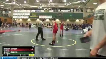 145 lbs Champ. Round 3 - Gideon Gerber, Oakdale vs Emery Holland, Mt Carmel