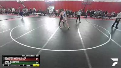 285 lbs Round 2 - Braxton Weissmiller, Medford High School Wrestling vs Earl Gardner, Wisconsin