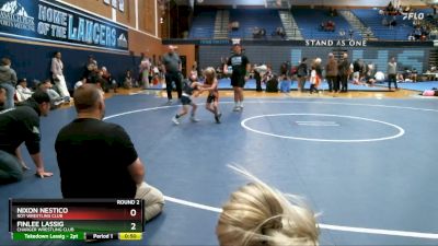 44-48 lbs Round 2 - FinLee Lassig, Charger Wrestling Club vs Nixon Nestico, Roy Wrestling Club