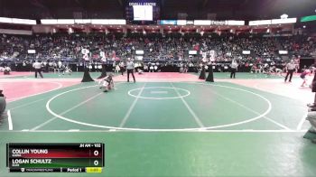 102 lbs Champ. Round 1 - Logan Schultz, ELR1 vs Collin Young, KAWA