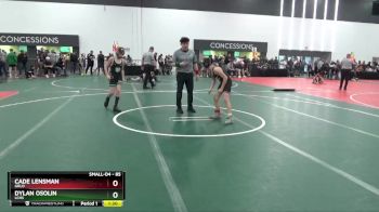 85 lbs Semifinal - Dylan Osolin, LCHS vs Cade Lensman, GRLO