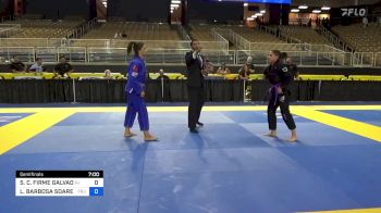 SARAH C. FIRME GALVAO vs LUANDRA BARBOSA SOARES 2024 Pan Jiu Jitsu IBJJF Championship