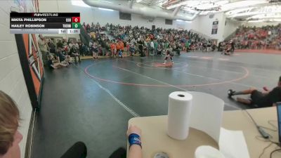 97-120 lbs Quarterfinal - Nikita Philliipson, Cody Middle School vs Hailey Robinson, Thermopolis Middle School