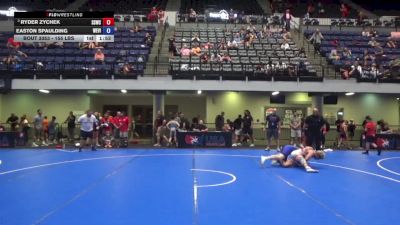 155 lbs Cons. Quarters - Ryder Zychek, South Side Wrestling Club vs Easton Spaulding, West Virginia