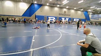 39 lbs Cons. Semi - Lincoln Hendershot, Aviators Wrestling Club vs Calvin Hicks, Roy Wrestling Club