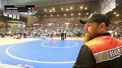 55 lbs Cons. Round 2 - Chevvii Ross, Battlefield Wrestling Club vs Colby Myers, Rogers Iron Wrestling Club