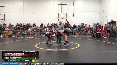 DIVISION 23 lbs Round 3 - Dalton Downing, Nashua-Plainfield vs Olandreon Sanders, New Hampton/Turkey Valley