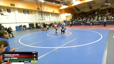 175 lbs Round 1 - THOMAS WILSON, Antelope Union vs Lucas Ansbro, Kingman