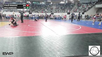 108 lbs Consi Of 32 #2 - Kynlee Wisenhunt, Mannford Pirate Youth Wrestling vs Khyla Rumbaugh, Tecumseh