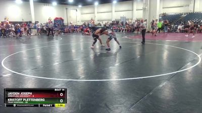 165 lbs Round 5 (6 Team) - Jayden Joseph, Wrestling University vs Kristoff Plettenberg, Team Montana