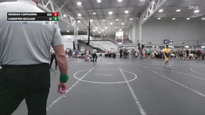 120 lbs Finals (8 Team) - Langston Mcclain, Ohio Gold vs Messiah Cartagena, BECA