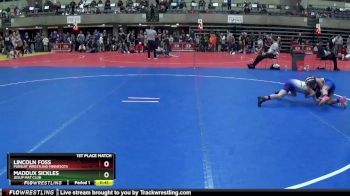 70 lbs 1st Place Match - Maddux Sickles, Jesup Mat Club vs Lincoln Foss, Pursuit Wrestling Minnesota