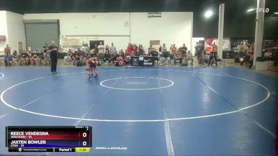 97 lbs Round 3 (8 Team) - Reece Vendegna, Wisconsin vs Jaxten Bowler, Utah