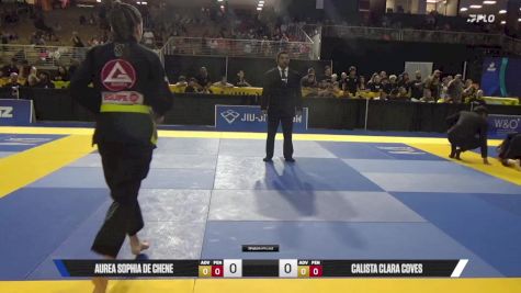 Aurea Sophia De Chene vs Calista Clara Coves 2025 Pan Kids Jiu-Jitsu IBJJF Championship