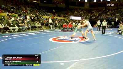 215 Class 3 lbs Cons. Round 1 - Louden Bolinger, Webb City vs Mason Cummins, Parkway West