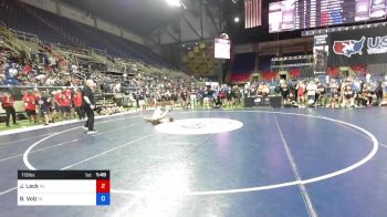 113 lbs Rnd Of 256 - Johnny Leck, Kansas vs Bradyn Volz, Indiana