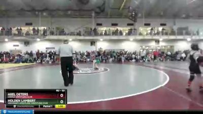 53 lbs Champ. Round 1 - Axel Deters, Castle Wrestling Club vs Holden Lambert, Vincennes Grapplers Wrestling Club