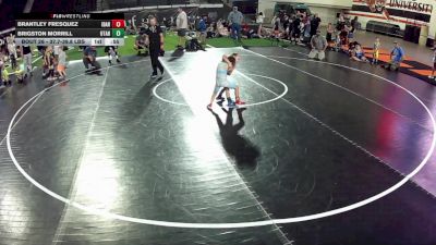 41.7-43 lbs Champ. Round 2 - Brigston Morrill, Utah vs Brantley Fresquez, Idaho