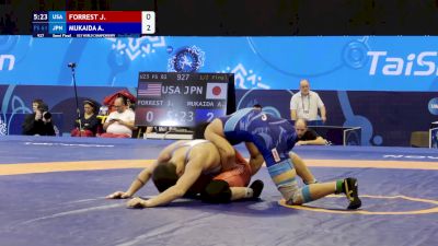 61 kg 1/2 Final - Jaxen Forrest, United States vs Akito Mukaida, Japan