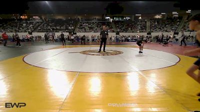 76 lbs Round Of 32 - Irijah Obrero-Zablan, Mustang Middle School vs John Clark, Cascia Hall