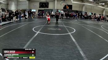 40 lbs Semifinal - Krew Shook, Fort Hill Mat Club vs Cannon Deegan, SMWC Wolfpack