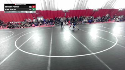 12U Boys - 108 lbs Cons. Round 2 - Josh Sunday, CrassTrained: Weigh In Club vs Bentley Potter, Askren Wrestling Academy