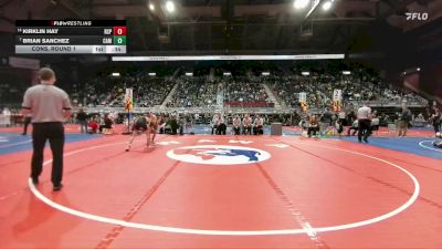 4A-120 lbs Cons. Round 1 - Brian Sanchez, Campbell County vs Kirklin Hay, Rock Springs