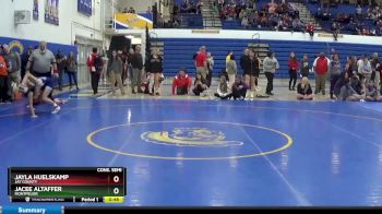 120 lbs Cons. Semi - Jayla Huelskamp, Jay County vs Jacee Altaffer, MONTPELIER