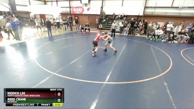 115 lbs Cons. Round 3 - Riddick Lee, North Sanpete Hawk Wrestling vs Reed Crane, Richfield