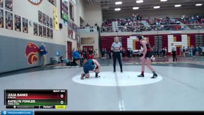 138 lbs Quarterfinal - Katelyn Fowler, Middleton vs Julia Banks, Challis