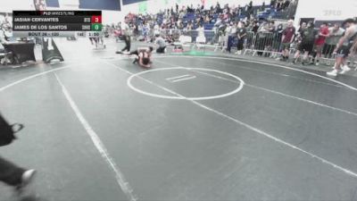 120 lbs Champ. Round 1 - Jasiah Cervantes, Beat The Streets-Oxnard vs James De Los Santos, Sunny Hills High School
