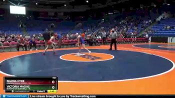 110 lbs 3rd Place Match - Shaina Hyre, Lawrenceville [Coop] vs Victoria Macias, Burlington (Central)
