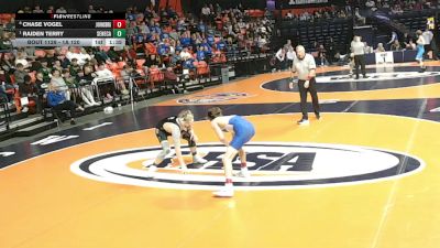 1A 120 lbs Quarterfinal - Raiden Terry, Seneca vs Chase Vogel, Johnsburg