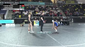 124 lbs Champ. Round 1 - Aspen Blasko, Grand Valley State vs Hayley Gilson, Lindenwood University