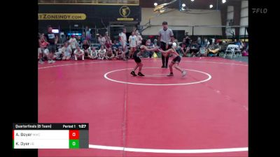 50 lbs Quarterfinals (8 Team) - Ashlynn Boyer, MoWest Championship Wrestling vs Keira Dyer, Indiana INFERNO BLACK