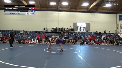 124 lbs Cons. Semi - Jasmina Immaeva, Missouri Valley vs Kaylee Annis, Southern Oregon University