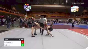 102 lbs Quarterfinal - Gatlin Krepela, Pleasanton vs Kaden Orr, Legends Of Gold