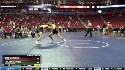 3A-182 lbs 5th Place Match - Jack Laughlin, Carlisle vs Holden Hansen, Southeast Polk